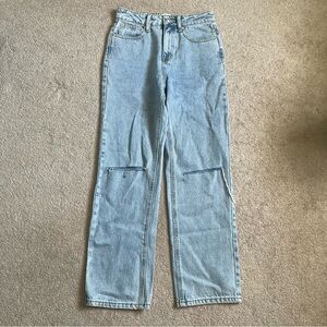Princess Polly Distressed Straight Leg Jean Size 4